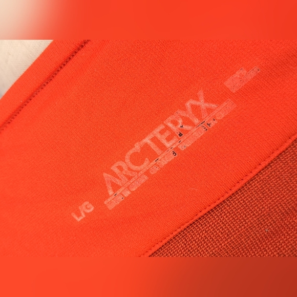 Arteryx Men's Half Zip Jacket 'Delta LT Zip' Orange Windbreaker Size Large - Picture 10 of 13